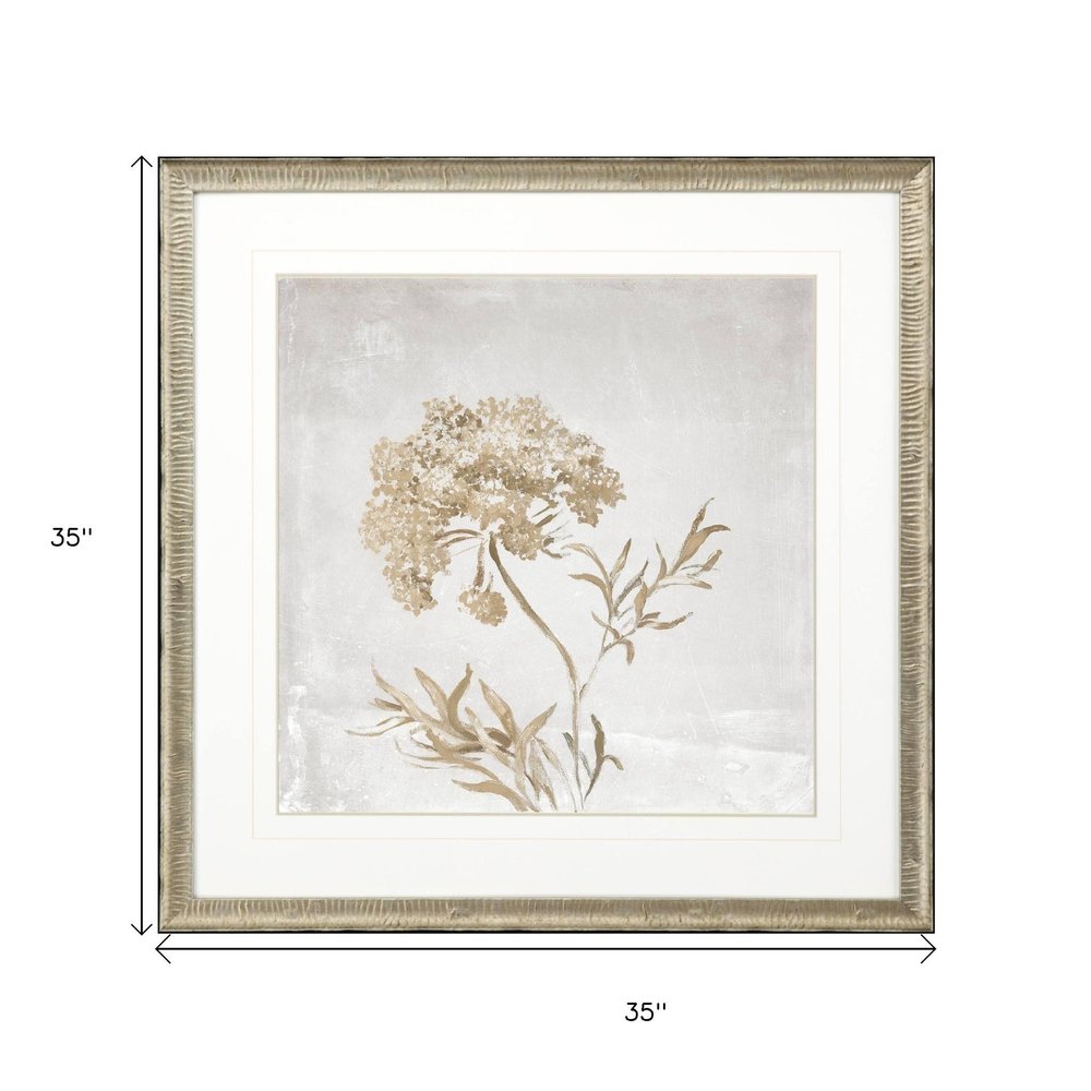 Delicate Beauty II Silver Framed Wall Art HomeRoots