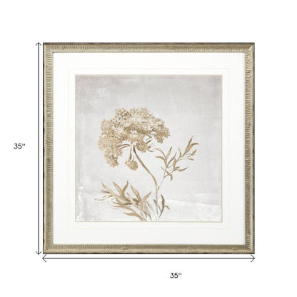 Delicate Beauty II Silver Framed Wall Art HomeRoots