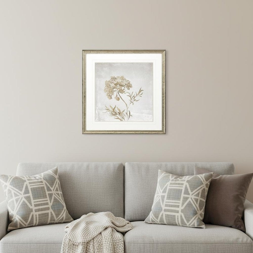 Delicate Beauty II Silver Framed Wall Art HomeRoots