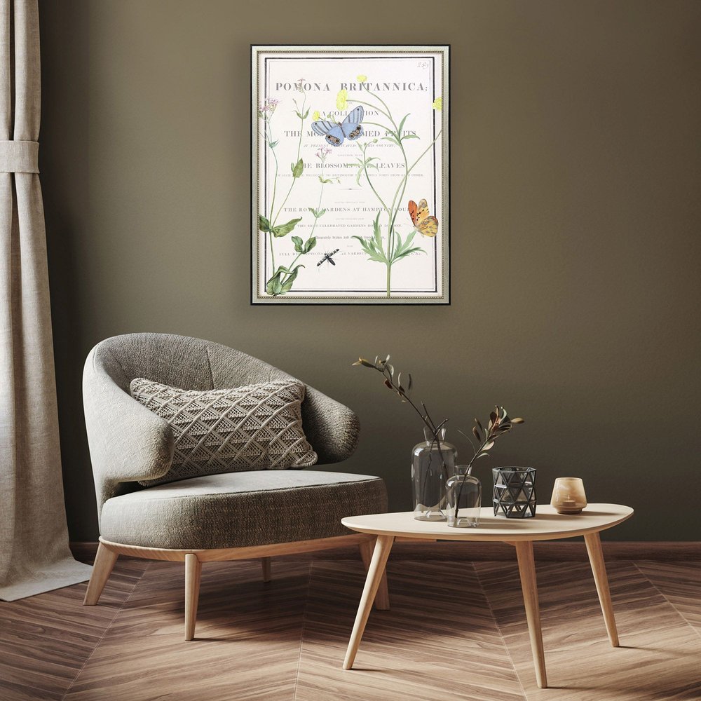 Ephemeral Bloom Silver Framed Wall Art HomeRoots