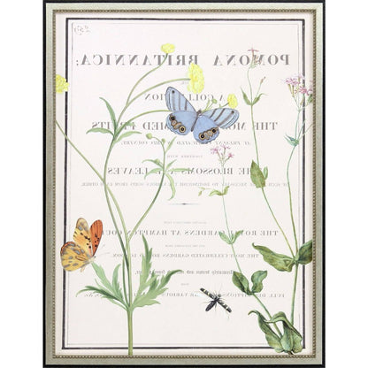 Ephemeral Bloom Silver Framed Wall Art HomeRoots