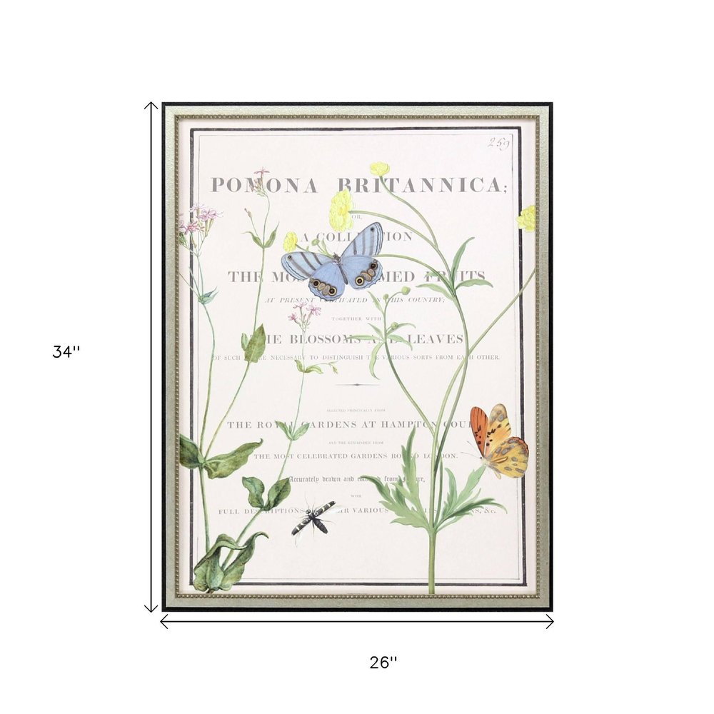Ephemeral Bloom Silver Framed Wall Art HomeRoots