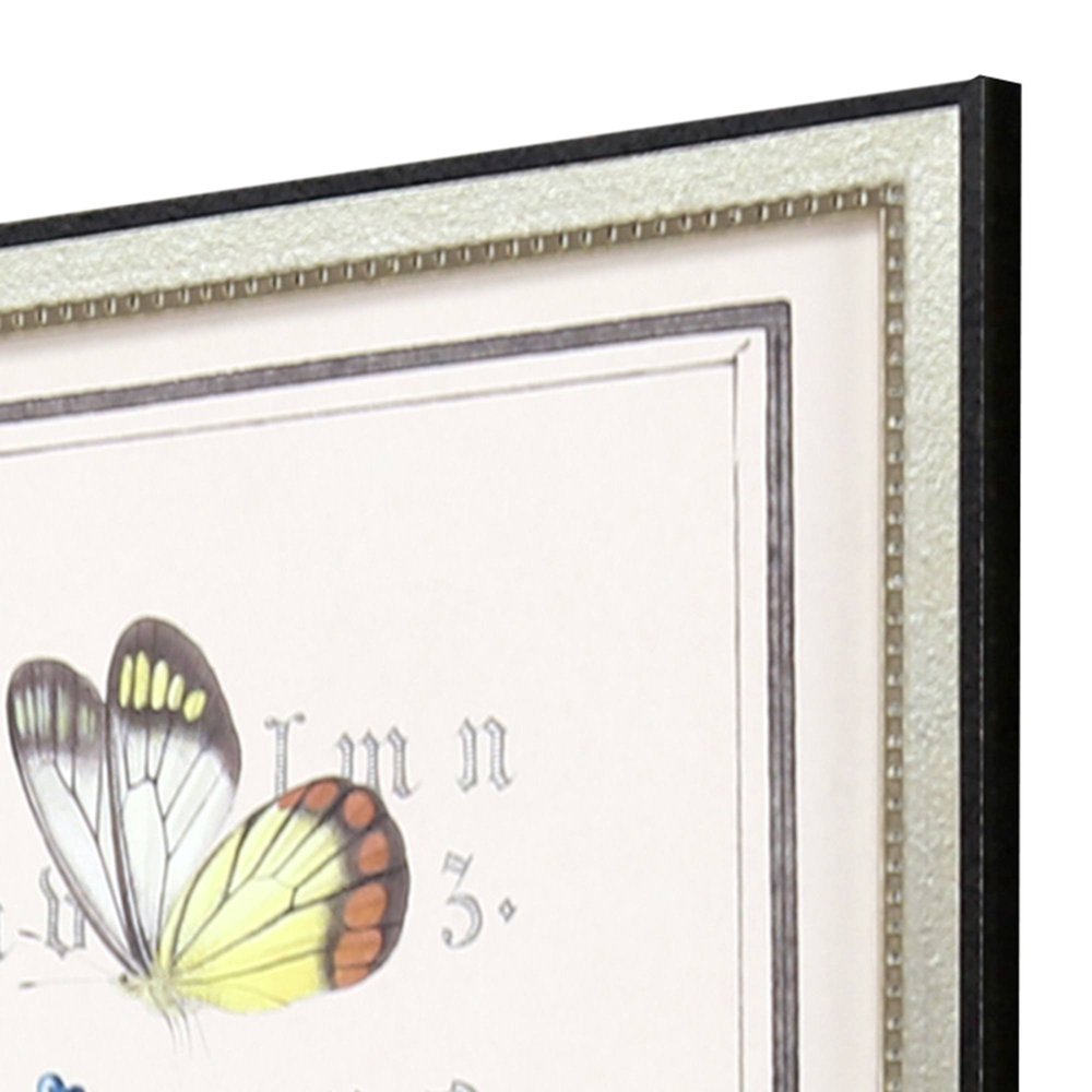 Ephemeral Flourish Silver Framed Wall Art HomeRoots