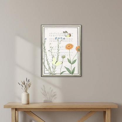 Ephemeral Flourish Silver Framed Wall Art HomeRoots