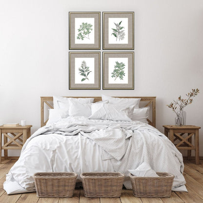 Set Of Four White Flowers Silver Framed Wall Art HomeRoots