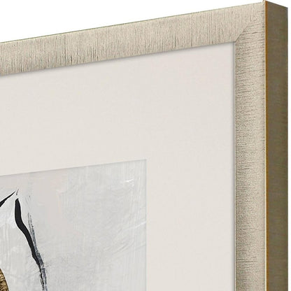 Golden Floral I Gold Framed Wall Art HomeRoots