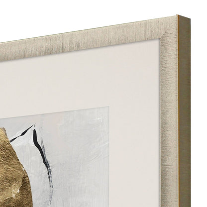 Golden Floral II Gold Framed Wall Art HomeRoots
