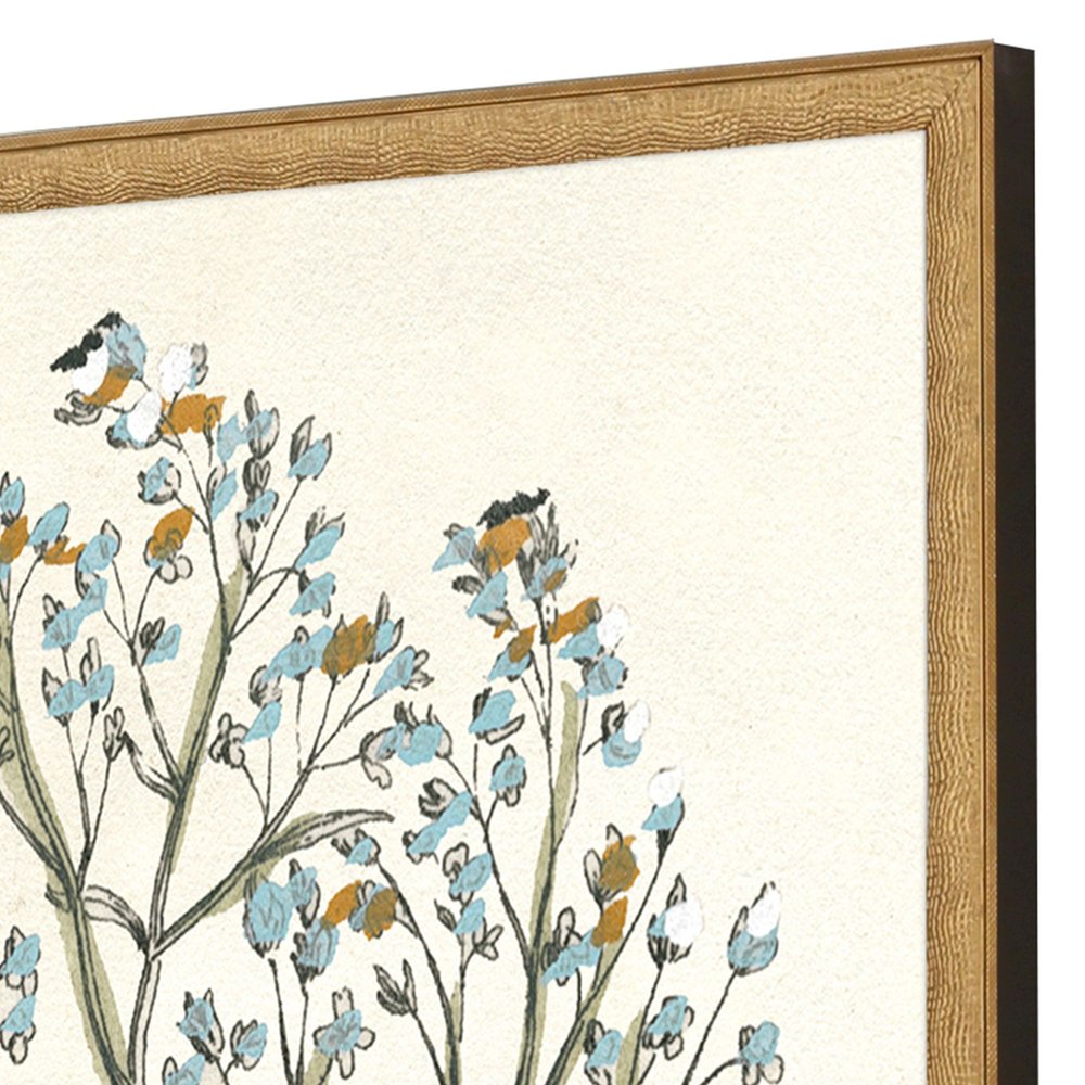 Set Of Two Botanical Plants I Gold Framed Wall Art HomeRoots