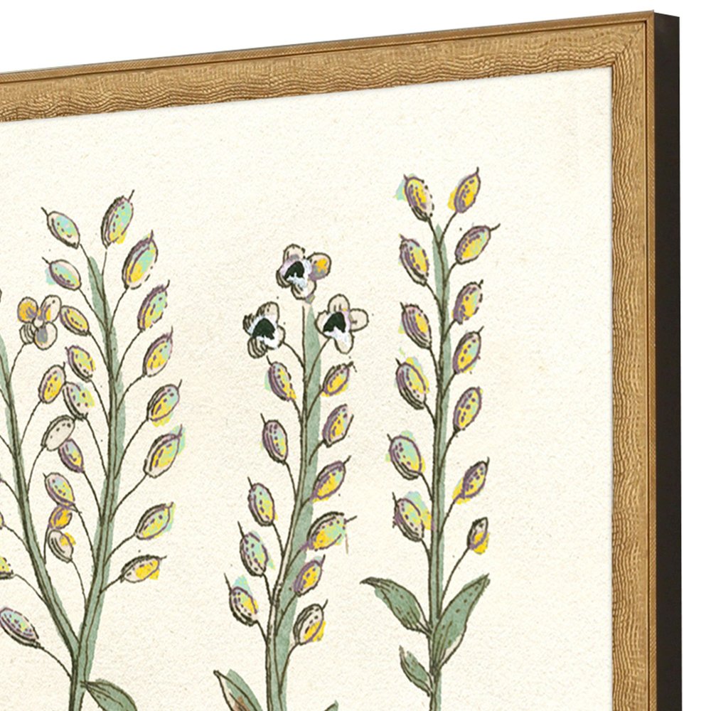 Set Of Two Botanical Plants II Gold Framed Wall Art HomeRoots