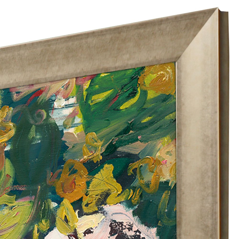 Rose Hedge Gold Framed Wall Art HomeRoots