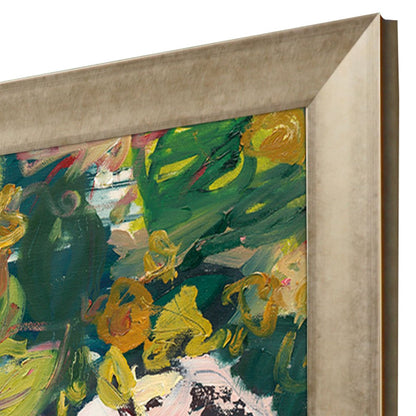 Rose Hedge Gold Framed Wall Art HomeRoots