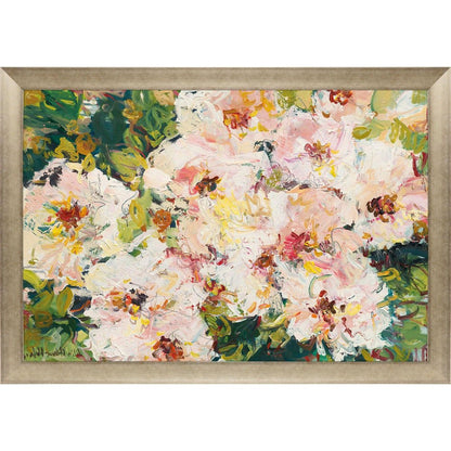 Rose Hedge Gold Framed Wall Art HomeRoots