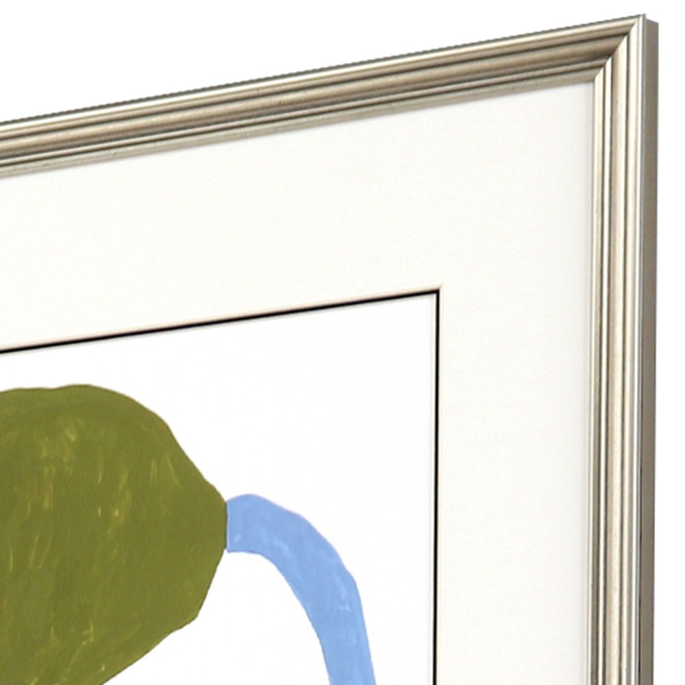 Set Of Four Naive Garden Silver Framed Wall Art HomeRoots