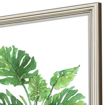 Set Of Four Botanical Blues Silver Framed Wall Art HomeRoots