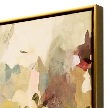 Modern Wildflower Gold Floater Frame Wall Art HomeRoots