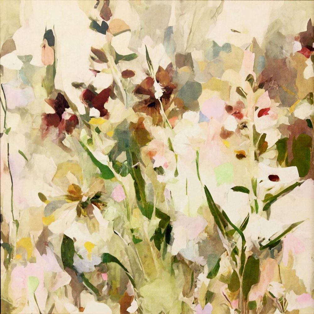 Modern Wildflower Gold Floater Frame Wall Art HomeRoots