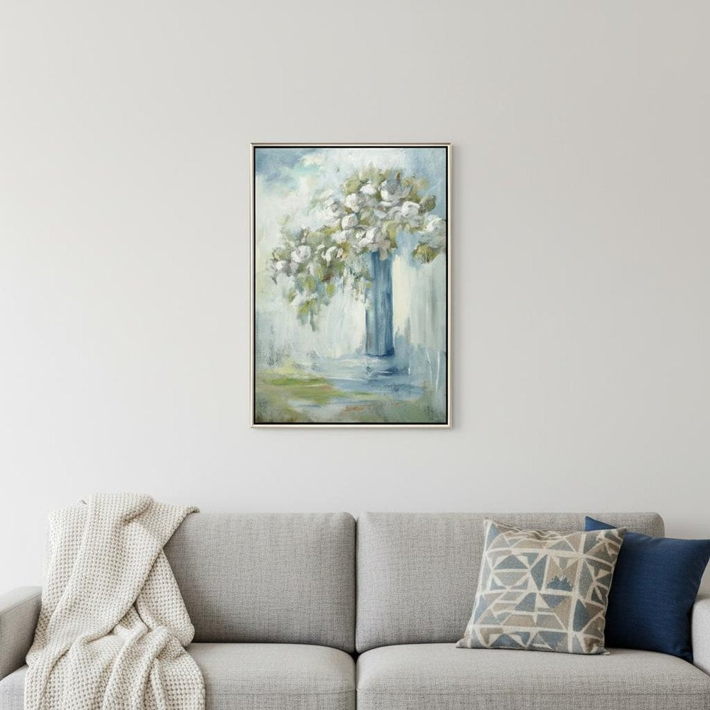 Standing Tall Silver Floater Frame Wall Art HomeRoots