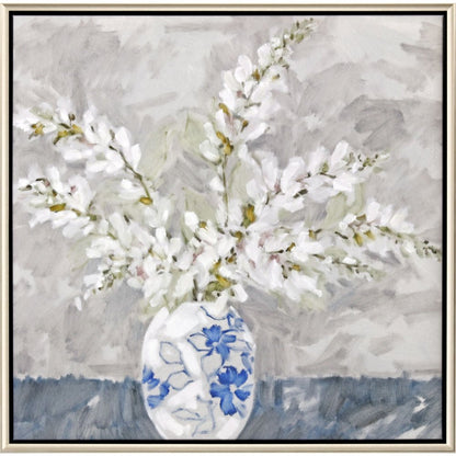Calm Moment I Silver Floater Frame Wall Art HomeRoots
