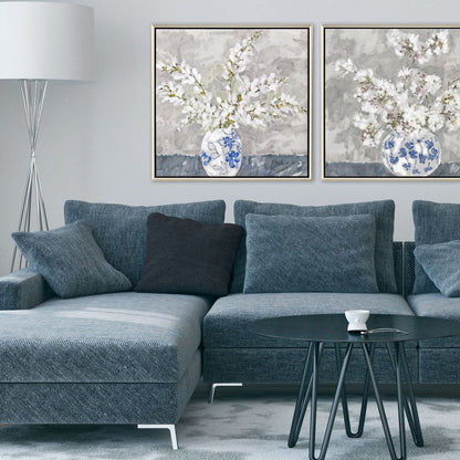 Calm Moment I Silver Floater Frame Wall Art HomeRoots
