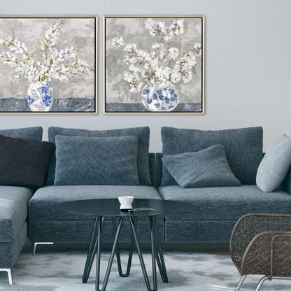Calm Moment II Silver Floater Frame Wall Art HomeRoots