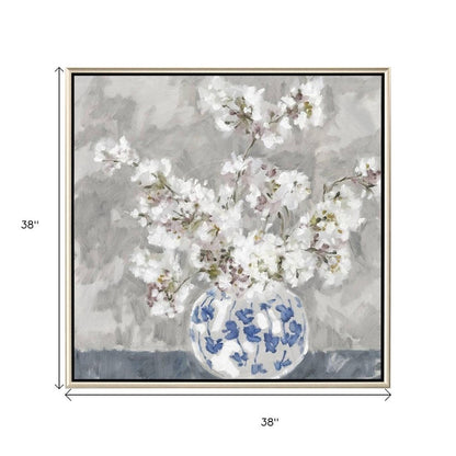 Calm Moment II Silver Floater Frame Wall Art HomeRoots