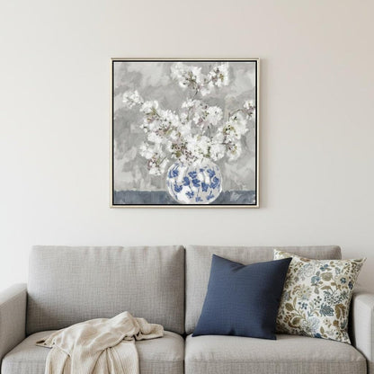 Calm Moment II Silver Floater Frame Wall Art HomeRoots