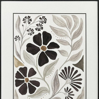 Modern Petals III Gold Framed Wall Art HomeRoots