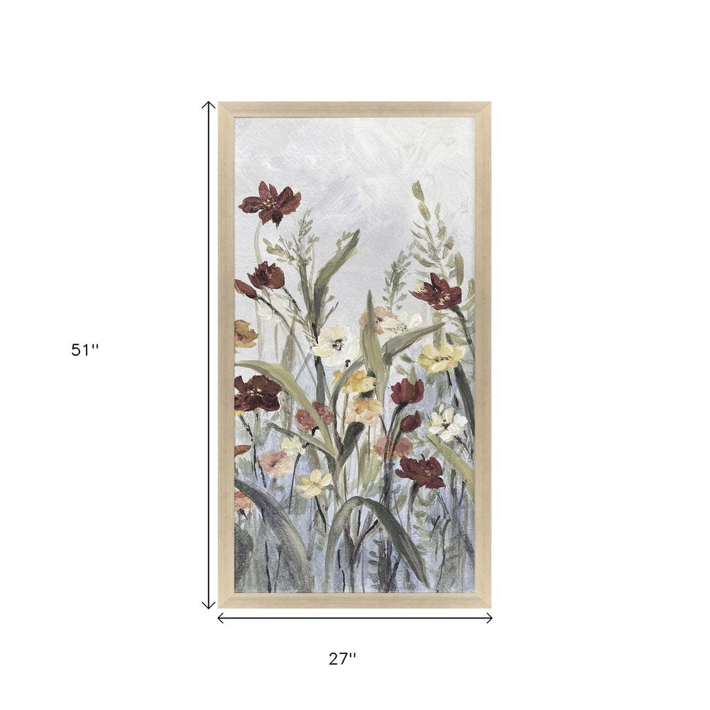 Flourish Wild Flower I Silver Framed Wall Art HomeRoots