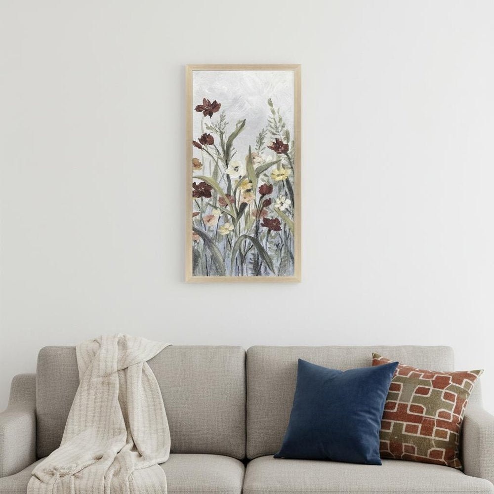 Flourish Wild Flower I Silver Framed Wall Art HomeRoots