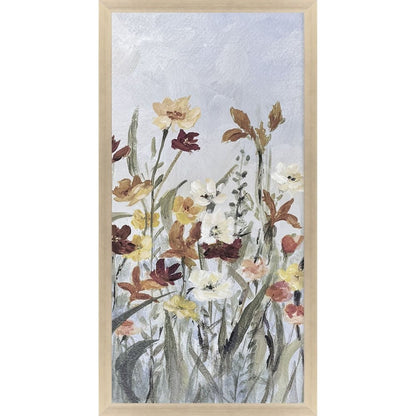 Flourish Wild Flower II Silver Framed Wall Art HomeRoots