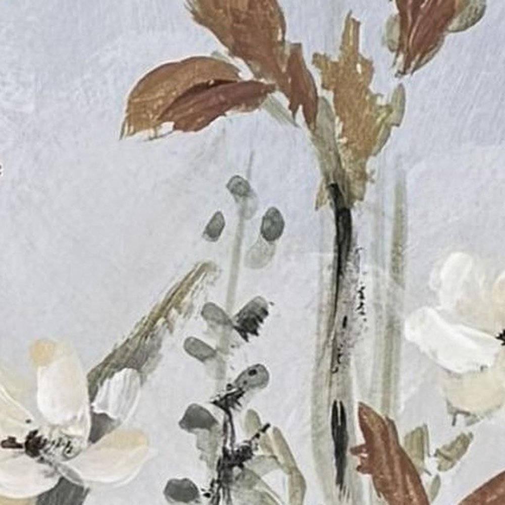 Flourish Wild Flower II Silver Framed Wall Art HomeRoots