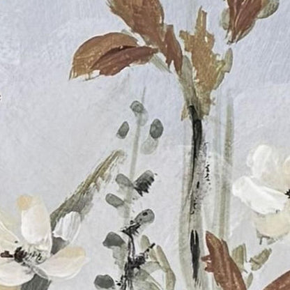 Flourish Wild Flower II Silver Framed Wall Art HomeRoots