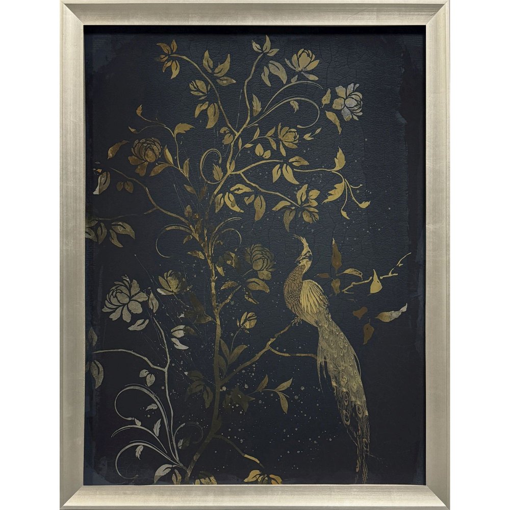 Jardine Chinois I Silver Framed Wall Art HomeRoots