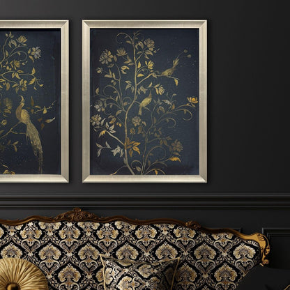 Jardine Chinois II Silver Framed Wall Art HomeRoots