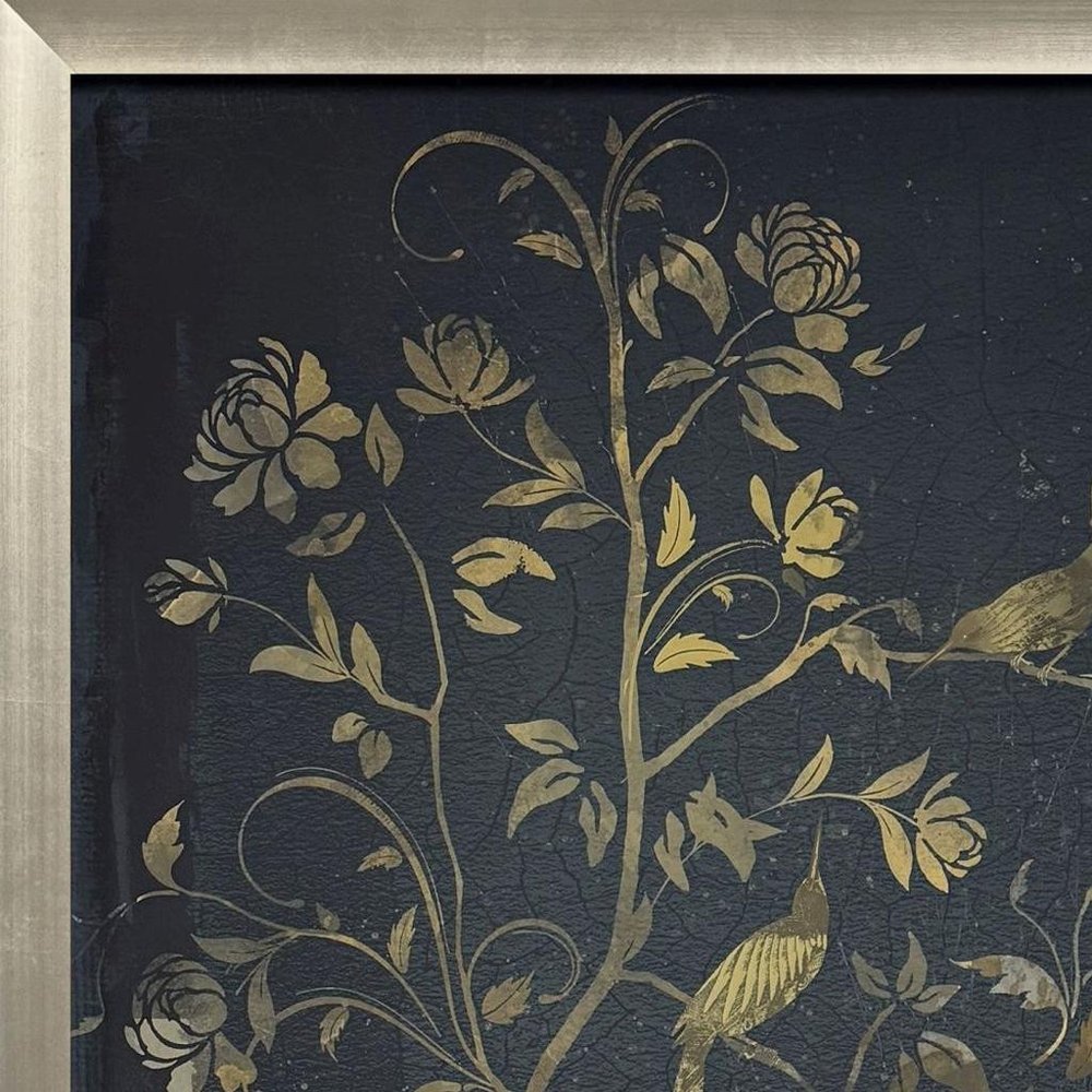 Jardine Chinois II Silver Framed Wall Art HomeRoots