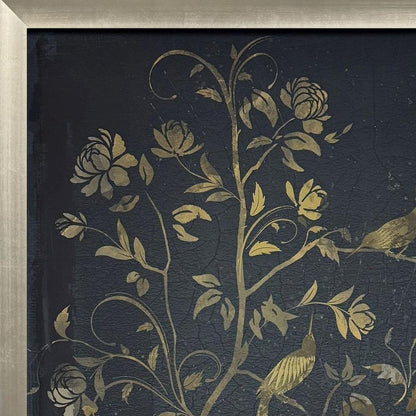 Jardine Chinois II Silver Framed Wall Art HomeRoots