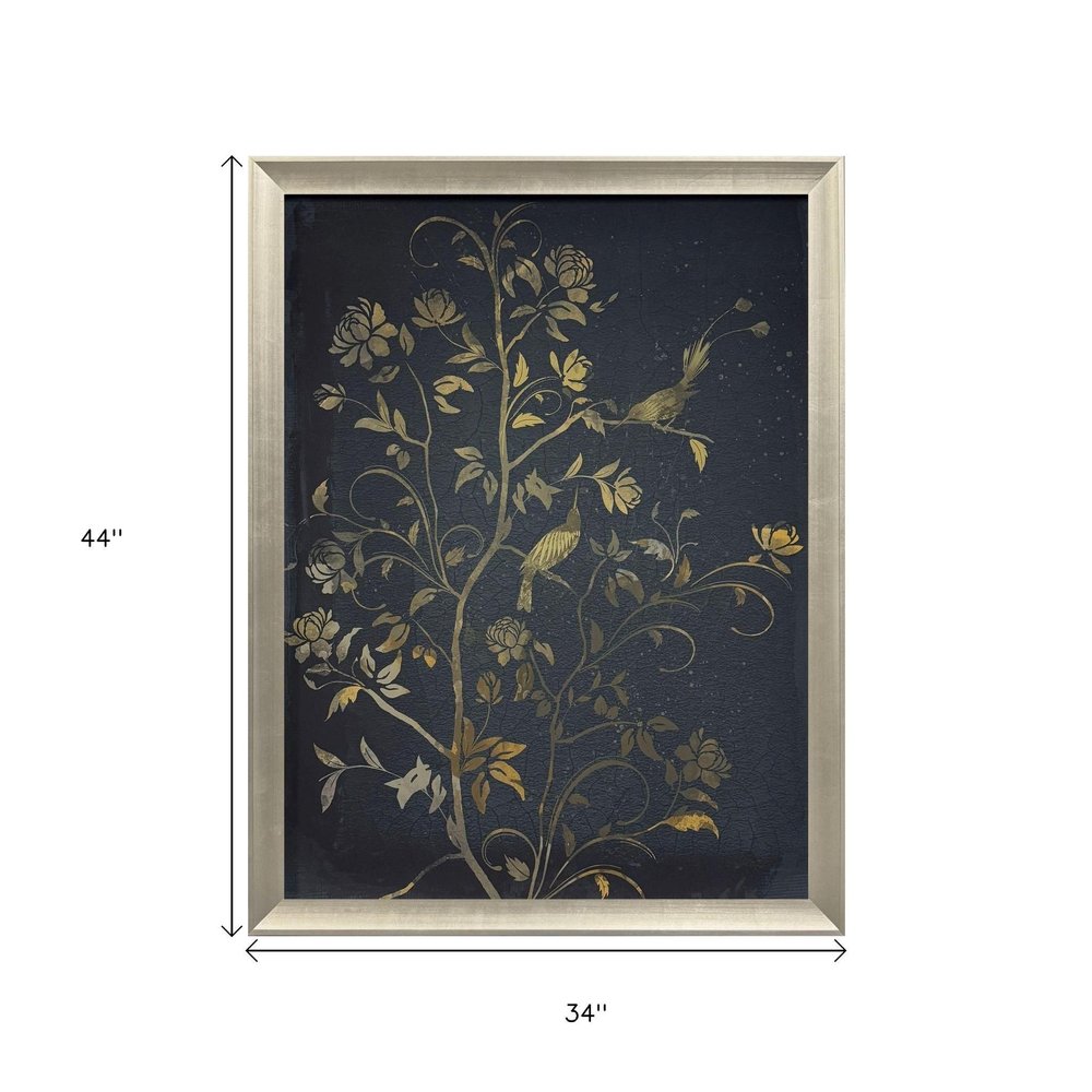 Jardine Chinois II Silver Framed Wall Art HomeRoots