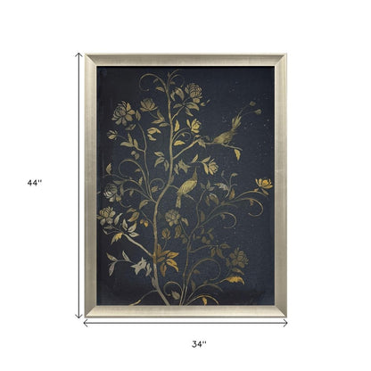 Jardine Chinois II Silver Framed Wall Art HomeRoots