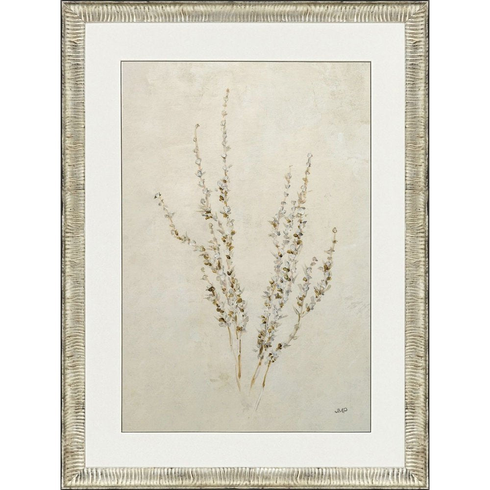 Whispering Grasses III Silver Framed Wall Art HomeRoots