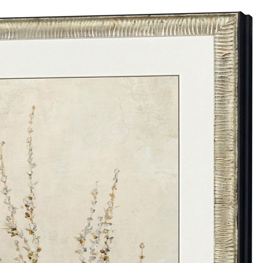 Whispering Grasses III Silver Framed Wall Art HomeRoots