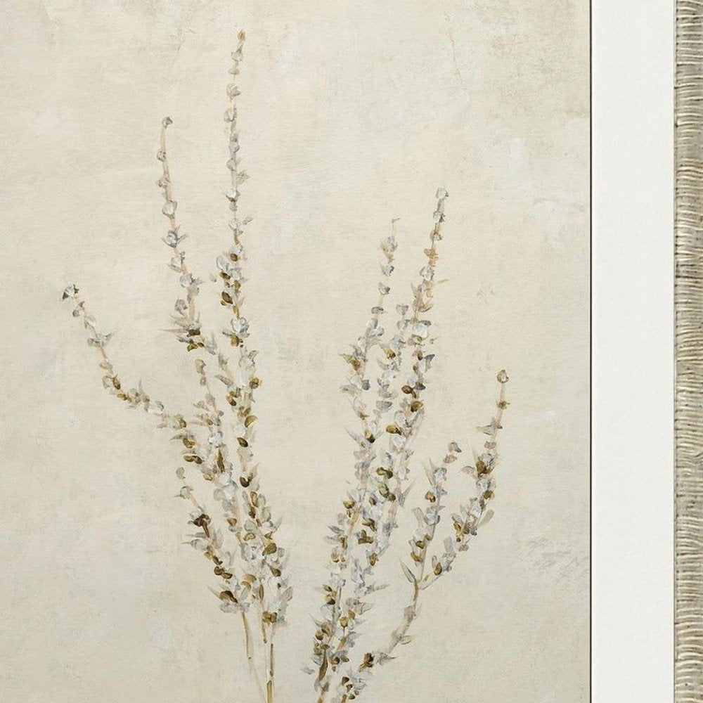 Whispering Grasses III Silver Framed Wall Art HomeRoots