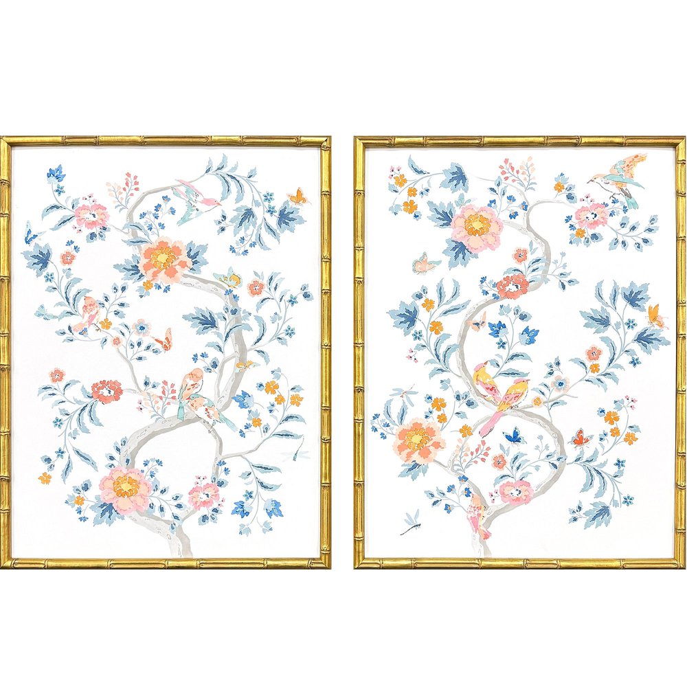 Set Of Two Enchanted Gold Framed Wall Art HomeRoots