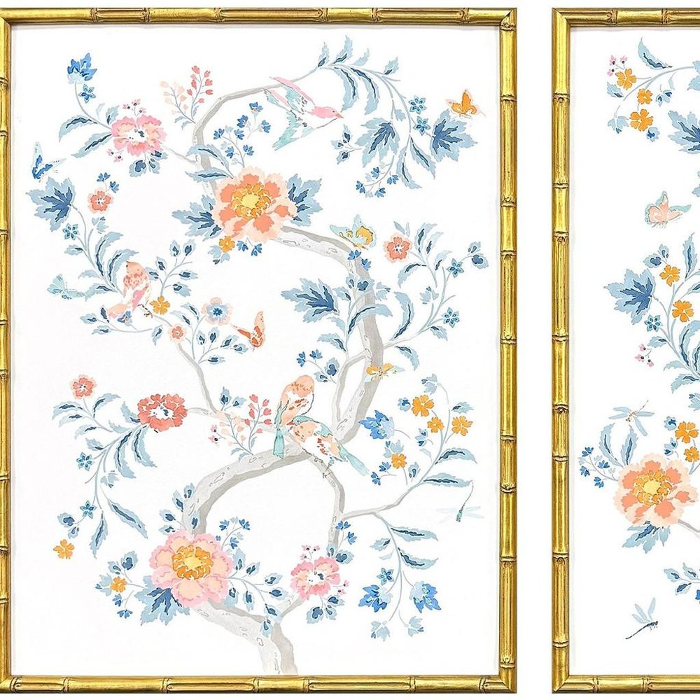 Set Of Two Enchanted Gold Framed Wall Art HomeRoots