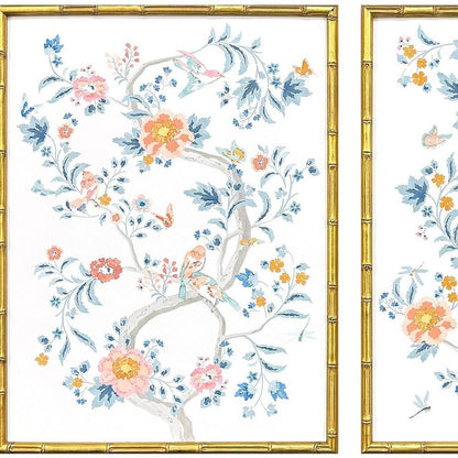 Set Of Two Enchanted Gold Framed Wall Art HomeRoots