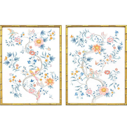 Set Of Two Enchanted Gold Framed Wall Art HomeRoots
