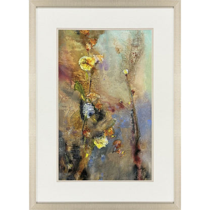 Floral Life I Gold Framed Wall Art HomeRoots