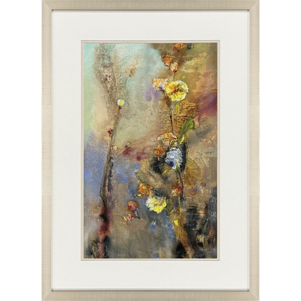 Floral Life I Gold Framed Wall Art HomeRoots