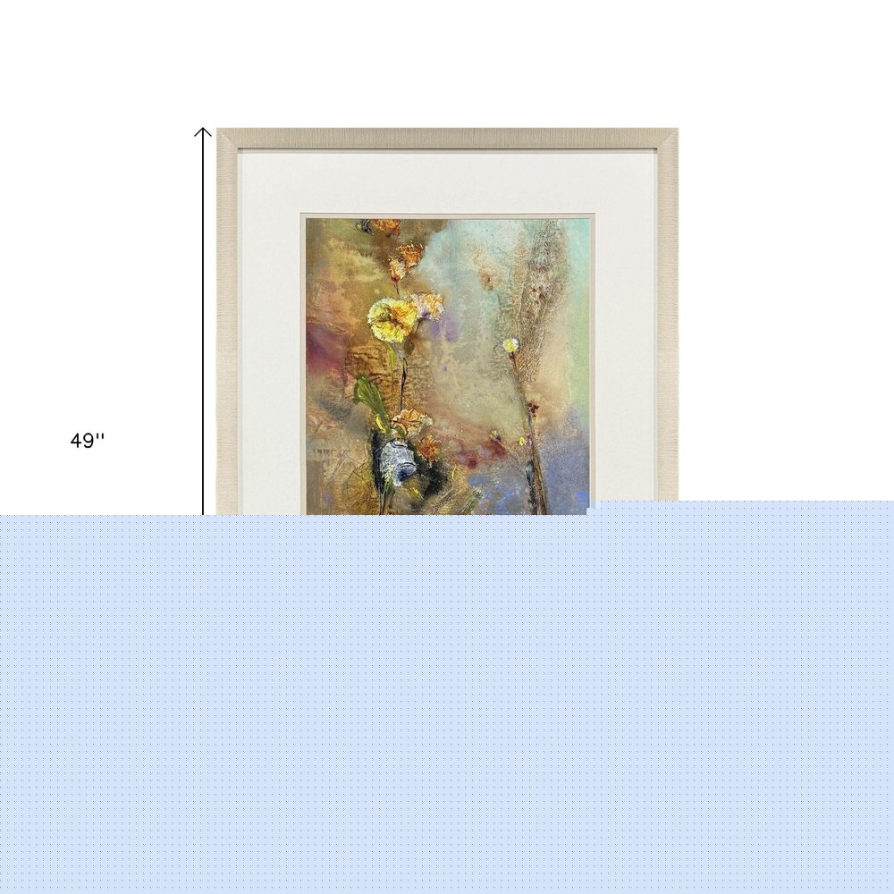 Floral Life I Gold Framed Wall Art HomeRoots