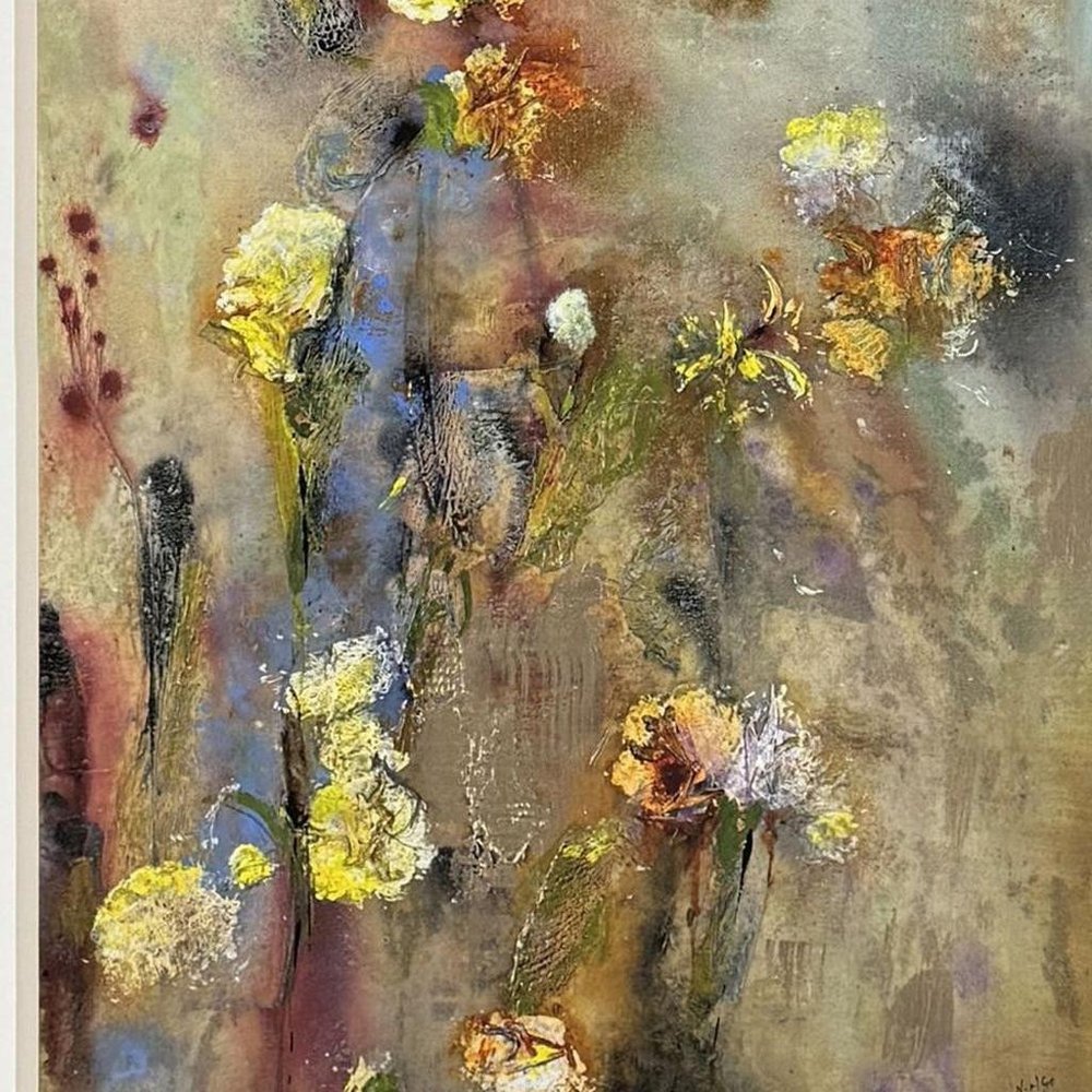 Floral Life II Gold Framed Wall Art HomeRoots