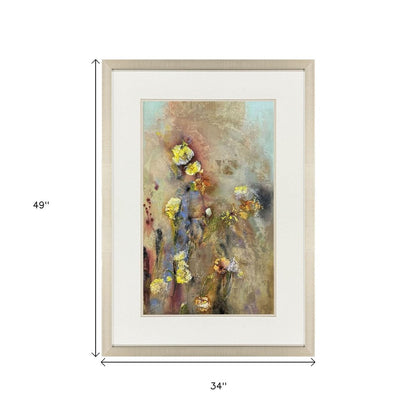Floral Life II Gold Framed Wall Art HomeRoots
